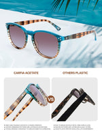 Load image into Gallery viewer, Bircenpro Polarized Sunglasses For Women UV - Protection Womens Trendy Fashion Large Shades With Acetate Frame BC2110
