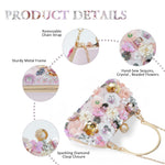 Load image into Gallery viewer, Fecialy Flower Clutch Purse Women 3D Floral Evening Handbags Chain Strap Shoulder Bag for Formal Party Bride Wedding
