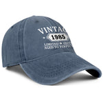 Load image into Gallery viewer, 40th Birthday Gifts Women Men Vintage 1985 Embroidered Baseball Cap Gift Ideas Hat Blue

