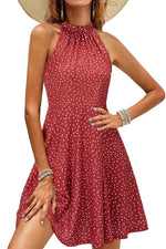 Load image into Gallery viewer, OUGES Women's Summer Dresses Floral Sundresses Halter Neck Casual Sundress Graduation Derby Dress 2025(Floral-38,M)
