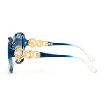 Load image into Gallery viewer, FEISEDY Women's Fashion Sunglasses, Oversized Square Frame with Pearl Sparkling, Polarized UV Protection B2821
