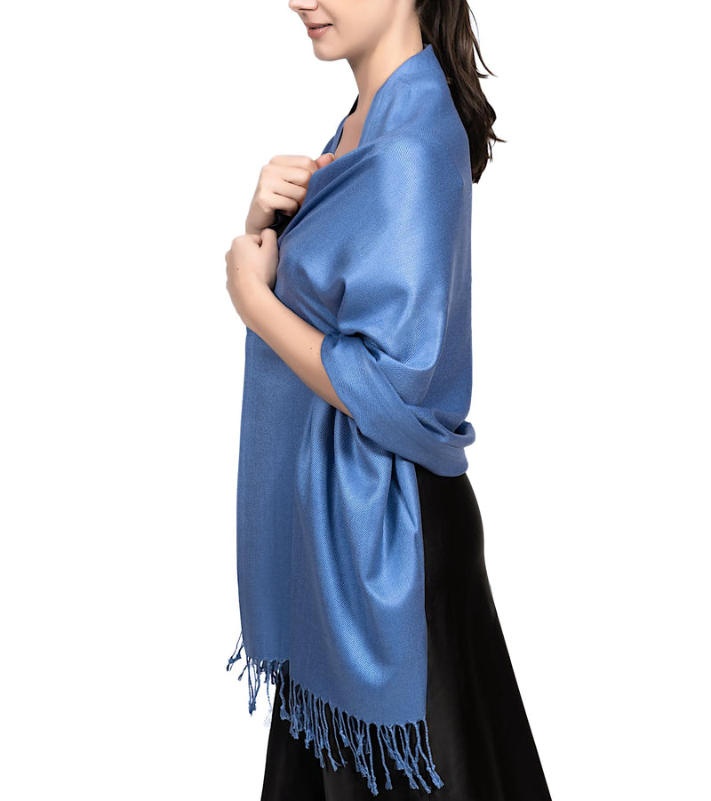 Achillea Pashmina Scarf for Women, Shawls and Wraps for Evening Dresses, Wedding, Bridesmaids, All Year Round Scarf for Formal or Casual Wear