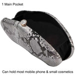 Load image into Gallery viewer, louceko PU Leather Handbag Detachable Chain Crossbody Shoulder Evening Bag Clutch Purse for Women Formal Wedding Party Prom, Beige White, 2505

