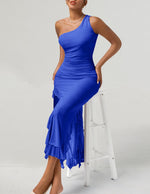 Load image into Gallery viewer, DRESSTELLS Women's Cocktail Dresses, Formal Fall Wedding Guest Bridesmaid Long Holiday Party Homecoming Prom Club Maxi Evening Gown 2025 RoyalBlue S
