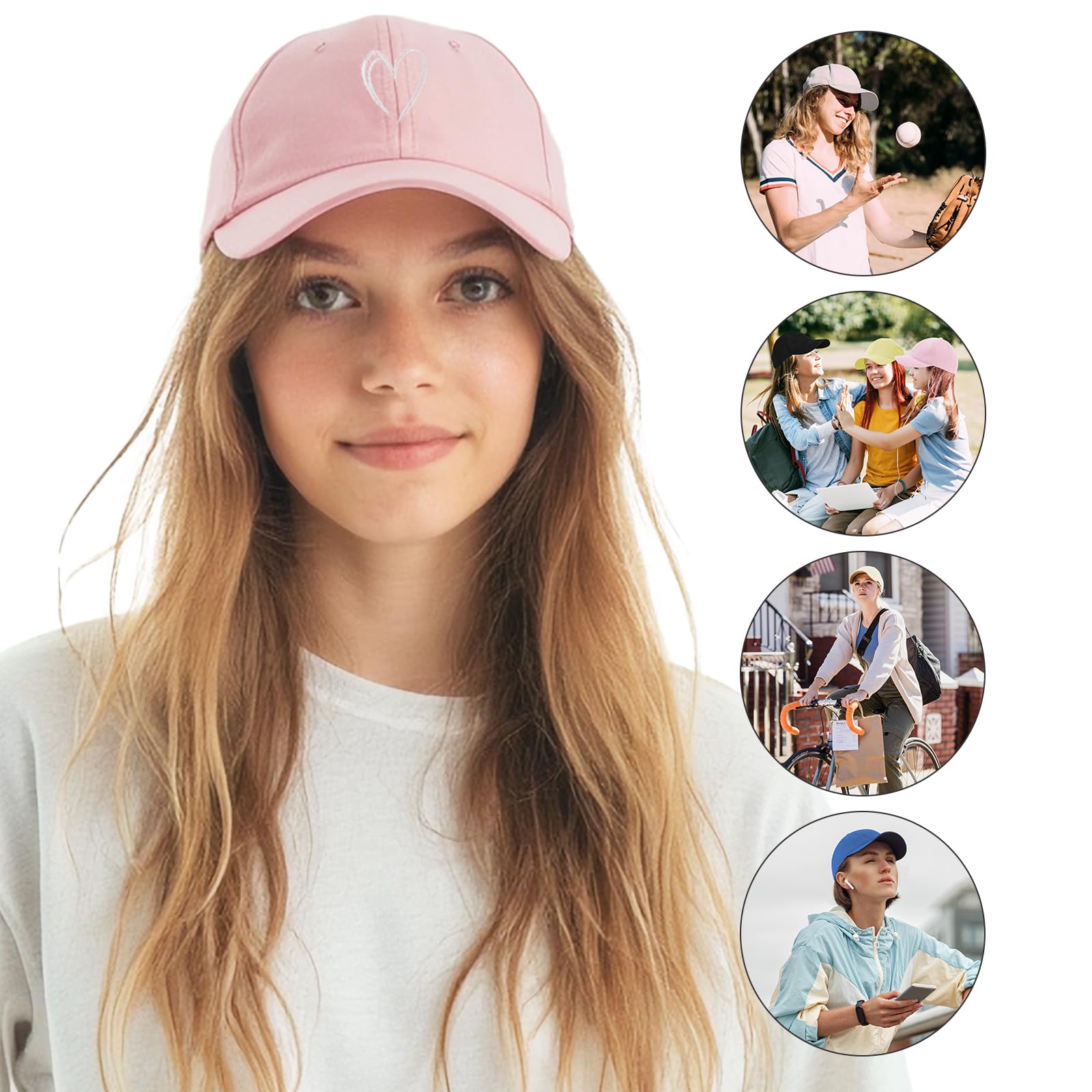 Womens Baseball Caps Cute Baseball Caps for Women Men Trendy Adjustable Cute Hats Ideal for Workout Golf Running Royal Blue