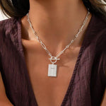 Load image into Gallery viewer, Cross Necklaces for Women,14K Gold Plated/Silver Plated Cross Pendant Necklace,Chunky Cross Charm Necklace for Women Trendy Toggle Clasp Paperclip Chain Dainty Religious Jewelry Gift for Christian Faith Baptism First Communion
