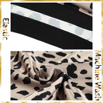 Load image into Gallery viewer, Womens Leopard Print Skirt Midi Long Length Silk Satin High Waist Elastic Skirts S
