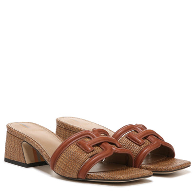 Sam Edelman Women's Waylon Heeled Sandal Rich Cognac/Cuoio 7 Medium