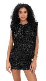 Load image into Gallery viewer, endless rose Women's Sequin Embellished Top, Black, S
