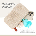 Load image into Gallery viewer, Freie Liebe Clutch Purses for Women Evening Bag Pleated Clutch Bag with Chain for Wedding Party
