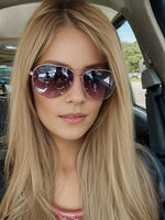 Load image into Gallery viewer, The Fresh Classic Crystal Elegant Women Beauty Design Sunglasses Gift Box (L161-Silver, Blue Gradient)
