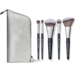Load image into Gallery viewer, BK BEAUTY BRUSHES - ANGIE HOT &amp; FLASHY Travel Brush Set with Pouch - Foundation Makeup Brushes - Brush for Liquid or Cream Foundations - Under-Eye Concealer | Bronzer, Blush &amp; Highlighter Makeup Brush
