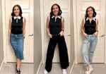 Load image into Gallery viewer, HOTLOOX Women Sleeveless Golf Polo Shirts Summer 2025 UPF 50+ Zipper V Neck Tennis Tank Top Black M
