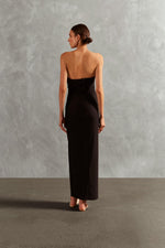 Load image into Gallery viewer, Adriana Degreas, Waves Strapless Long Dress, S, Black
