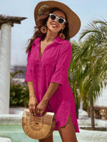 Load image into Gallery viewer, Blooming Jelly Womens Swimsuit Coverups White Chiffon Bikini Swimwear Beach Cover Up Dress Shirt
