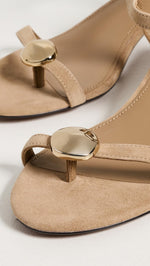 Load image into Gallery viewer, Madewell Women's Cera Kitten Heels, Field Khaki, 10 Medium US

