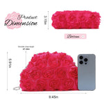 Load image into Gallery viewer, SUKUTU Flower Evening Bag Floral Clutch Bag Satin Handbag with Detachable Strap for Weeding Party Prom
