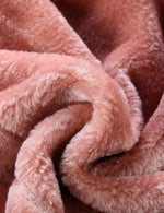 Load image into Gallery viewer, Bellivera Women's Faux Leather Suede Jacket Motocycle Sherpa-Lined Coat with Removable Fur Collar 8830 Pink M
