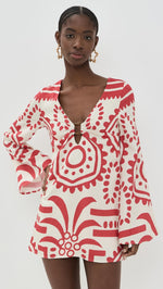 Load image into Gallery viewer, Seven Wonders Women&#39;s Calli Mini Dress, Red Multi, S
