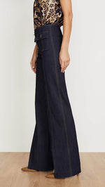 Load image into Gallery viewer, Cinq à Sept Women's Long Azure Pant, Indigo, 8
