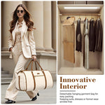 Load image into Gallery viewer, Coolife Garment Bag Travel Foldable Garment Duffel Bag Carry On Weekender Bag Suit Bag Dress Bag Convertible for Hanging Clothes Overnight Bag for Women Men Business Travel 3 Piece Set
