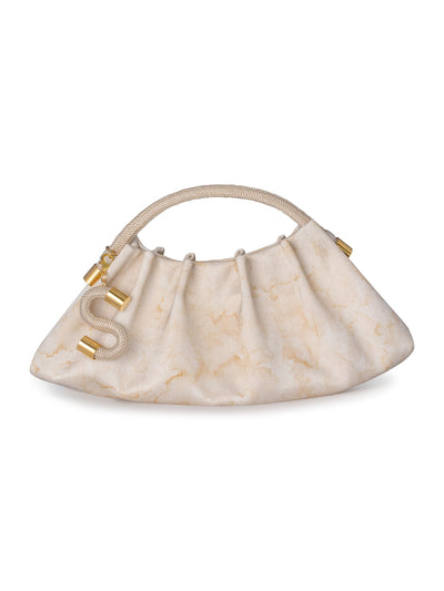 Silvia Tcherassi, ST Clutch, OS, Cream Abstract