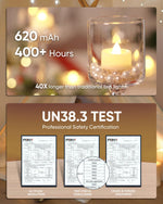 Load image into Gallery viewer, Homemory 12pcs Flameless LED Tea Lights with Remote &amp; Timer, 400+Hours Realistic Flickering Battery Candles for Seasonal, Tabletop, and Centerpieces Decor
