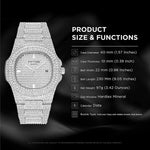 Load image into Gallery viewer, Luxury Unisex Watch Crystal Diamond Watches Big Face Women's Men's Quartz Watch Gold Color Silver Color Rose Gold Stainless Steel Bracelet Band (Silver)
