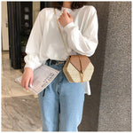 Load image into Gallery viewer, Bausweety Women's Crossbody Bag Cute Straw Shoulder Bag

