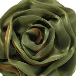 Load image into Gallery viewer, DEBIMY Rose Shaped Evening Bag Soft Satin Clutch Purse Floral Wristlet Handbag for Women Wedding Party Purse Military Green
