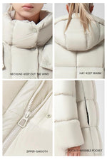 Load image into Gallery viewer, PRETTYGARDEN Women's Winter Long Puffer Coats Hooded Zip Up Casual Thickened Down Jackets Trendy Warm Clothes Outerwear (Black,Medium)
