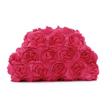Load image into Gallery viewer, SUKUTU Flower Evening Bag Floral Clutch Bag Satin Handbag with Detachable Strap for Weeding Party Prom
