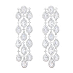 Load image into Gallery viewer, 18K Gold Teardrop Crystal Chandelier Earrings for Women,Dainty Tassel Moissanite Water Drop Dangle Earrings,Fashion Jewelry Gift for Mom,Girlfriend,Wife (Style 2, 18K Gold)
