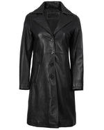 Load image into Gallery viewer, Decrum Womans Black Leather Coat - Real Leather Jackets Womens | [1514271] Btmn Coat, XS
