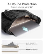 Load image into Gallery viewer, BAGSMART Expandable Tote Bag for Women, Zippered Puffer Design with Water-Resistant Quilted, Nurse and Carry-On Travel Bag, Black
