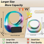Load image into Gallery viewer, YYW Acrylic Evening Clutch Purse Moon Shape Unique Transparent Evening Handbag
