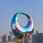 Load image into Gallery viewer, YYW Acrylic Evening Clutch Purse Moon Shape Unique Transparent Evening Handbag
