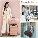 Load image into Gallery viewer, Coolife Garment Bag Travel Foldable Garment Duffel Bag Carry On Weekender Bag Suit Bag Dress Bag Convertible for Hanging Clothes Overnight Bag for Women Men Business Travel 3 Piece Set
