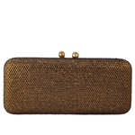 Load image into Gallery viewer, Boutique De FGG Brown Evening Bags and Clutches Women Formal Crystal Clutch Handbags Wedding Rhinestone Clutch Purse,Mini
