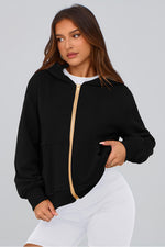 Load image into Gallery viewer, PRETTYGARDEN Hoodies for Women Sweatshirt Zip Up Hoodie Fall Fashion 2025 Trendy Long Sleeve Jackets Winter Clothing Outfits (Black,Medium)
