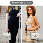 Load image into Gallery viewer, HOZYU Women's Top Handle Bags,Handbags for Women,Shoulder Bag or Crossbody Bags,Evening Bags,Recyled Genuine Leather Handbags (White)
