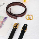 Load image into Gallery viewer, Aurolran Women's Leather Belt with Buckle - Ideal for Dresses, Jeans, and Coats
