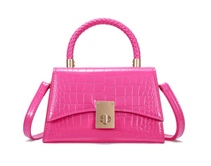 JHVYF Women Small Crossbody Bags Shoulder Bag Classic Satchel Handbags Ladies Cute Purses Satchels bag Hot Pink
