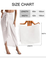 Load image into Gallery viewer, Eicolorte Cover Up Skirt Open Front Swimsuit Wrap Cover Ups Summer Beach Skirts With Slit For Women
