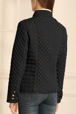 Load image into Gallery viewer, Bellivera Women's Stand Collar Lightweight Quilted Puffer Jacket Padded Zip Coat for Spring and Winter 087 black S

