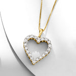Load image into Gallery viewer, Ross-Simons 0.30 ct. t.w. Diamond Heart Pendant Necklace
