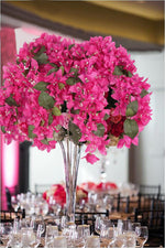 Load image into Gallery viewer, IPOPU 4PCS Bougainvillea Artificial Flowers 42" Long Stem Pink Faux Silk Bougainvillea Flowers Fake Hanging Flower Branches for Wedding Table Centerpieces Home Garden Arch Wall Decorations (Deep Pink)
