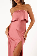 Load image into Gallery viewer, Petal &amp; Pup Women&#39;s Vienna Strapless Midi Dress, Dusty Rose
