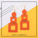 Load image into Gallery viewer, KINIVA Big Dangle Earrings for Women Trendy, Lightweight Boho Earrings Drop, Fashion Gifts for Christmas (38 Orange)
