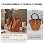 Load image into Gallery viewer, Designer Leather Bucket Bags for Women: Trendy Genuine Leather Tote Purses - Best Luxury Satchel Ladies Top-Handle Handbags for Traver &amp; Work(Brown)

